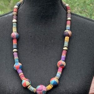 Bohemian Colorful Patchwork Necklace‎